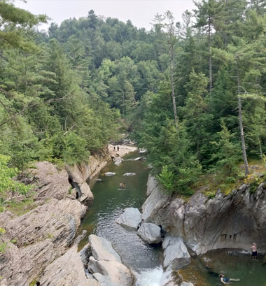 Huntington Gorge near Camel's Hump in Vermont